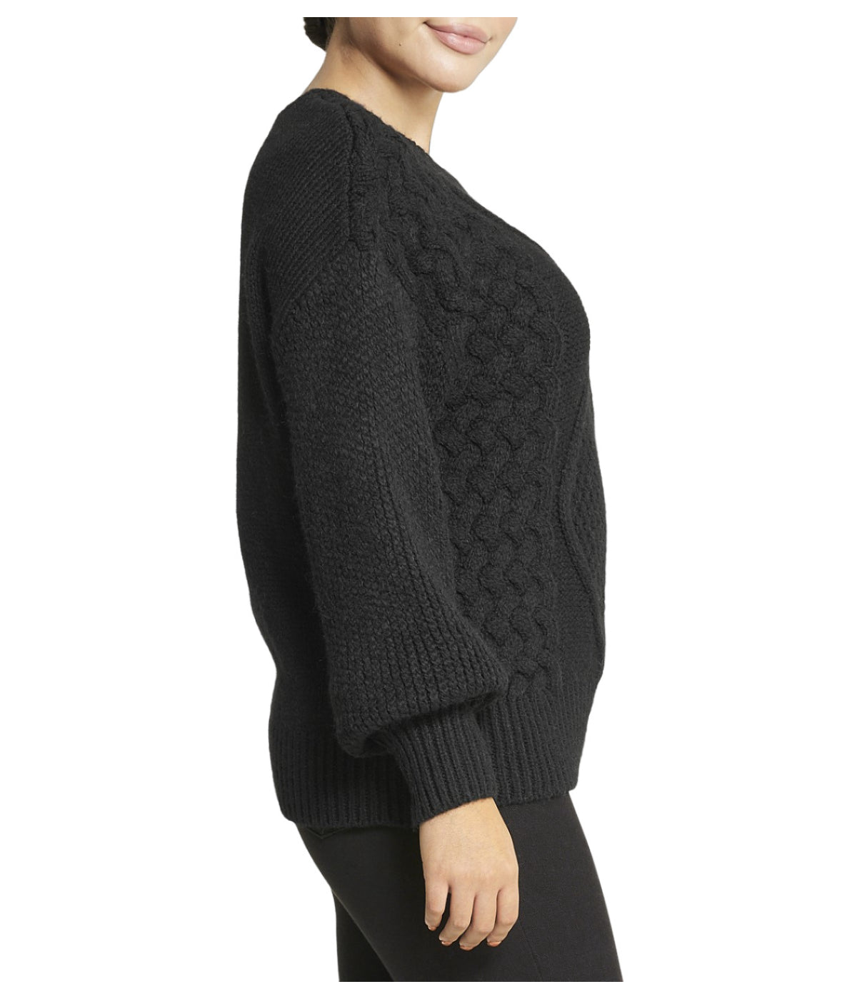 Cable Knit Cropped Pullover Sweater-Feelings Star