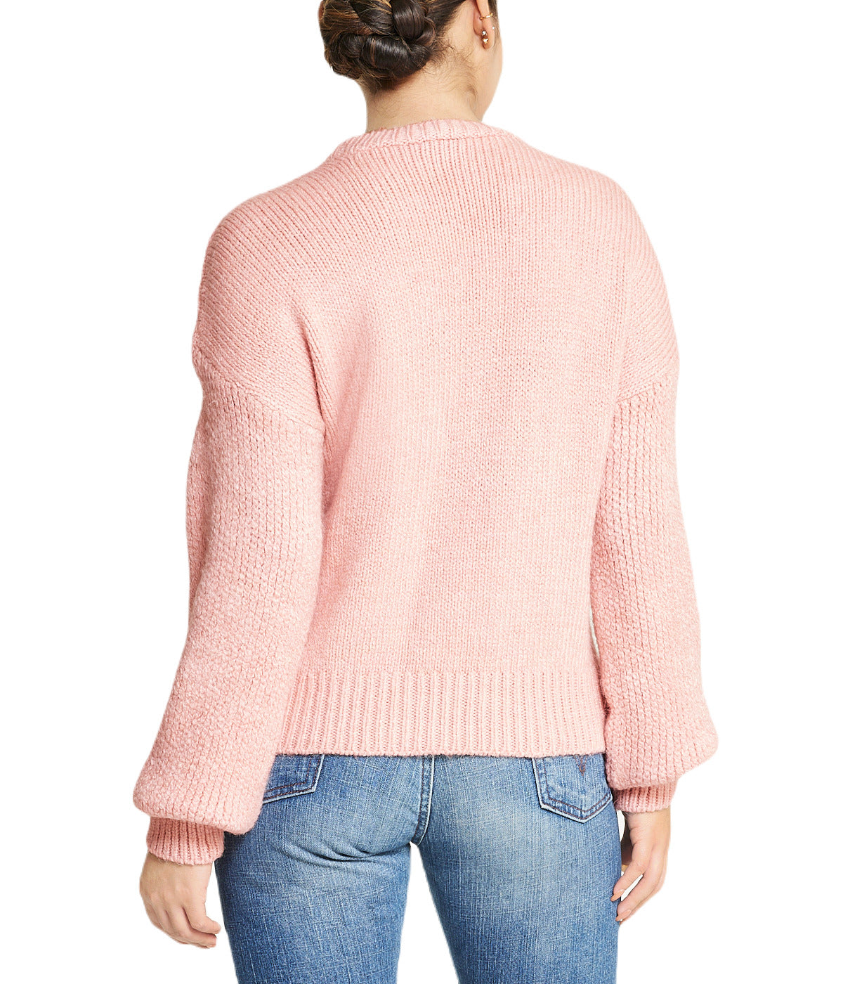 Cable Knit Cropped Pullover Sweater-Feelings Star