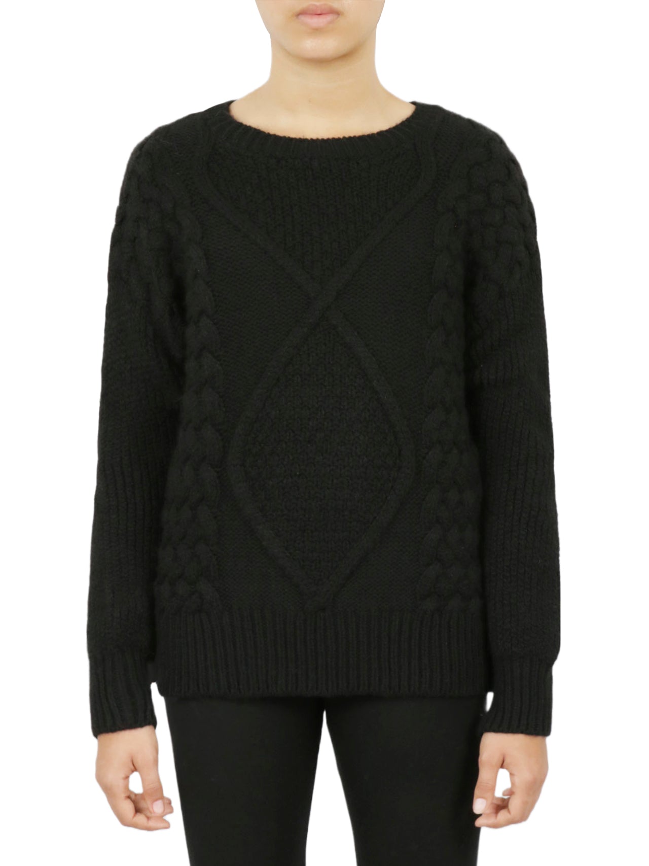 Cable Knit Cropped Pullover Sweater-Feelings Star