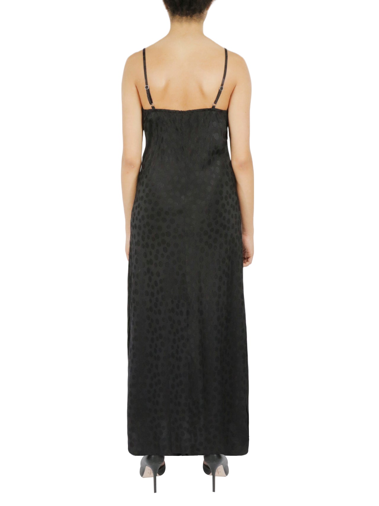 Tonal Patterned Charmeuse Dress-Feelings Star