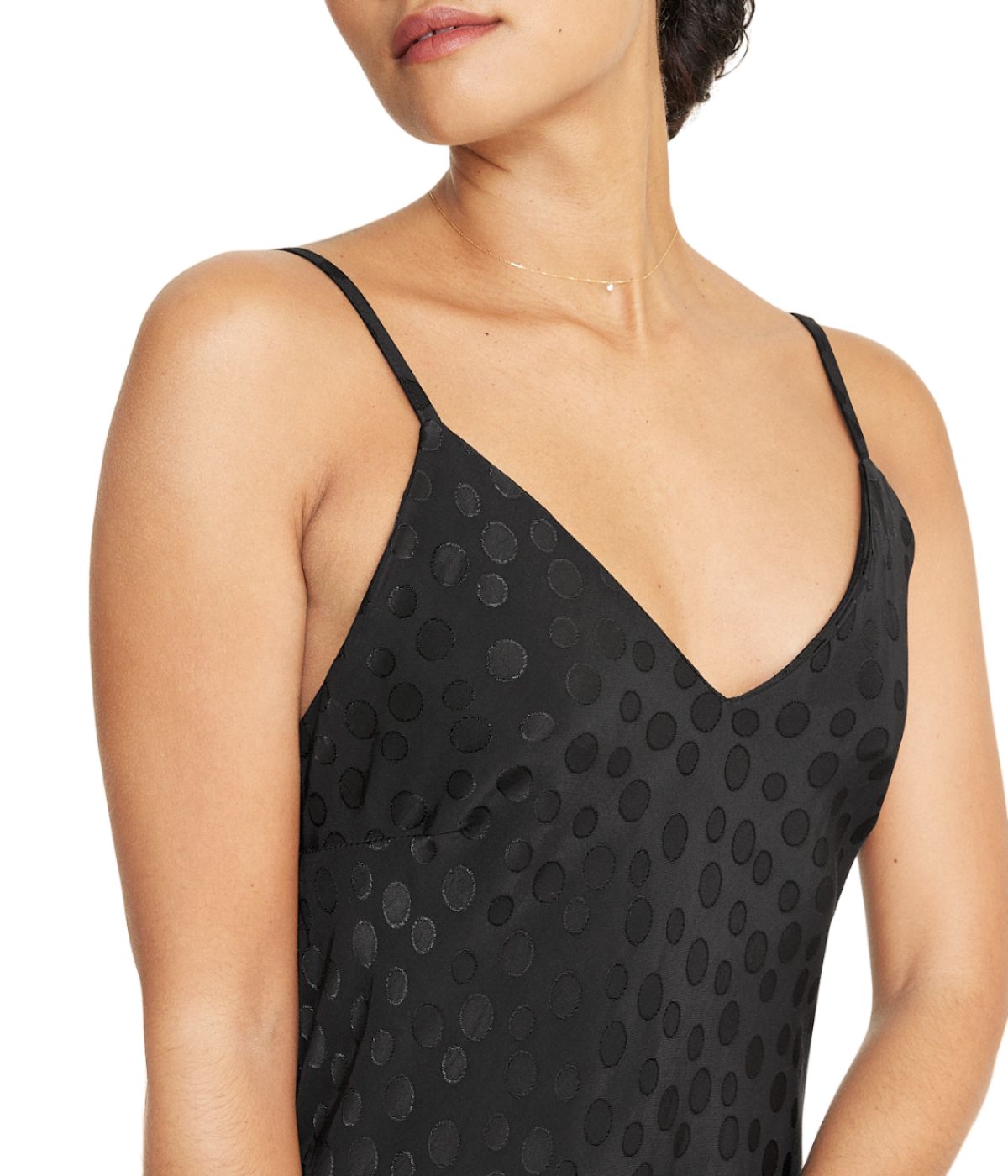 Tonal Patterned Charmeuse Dress-Feelings Star