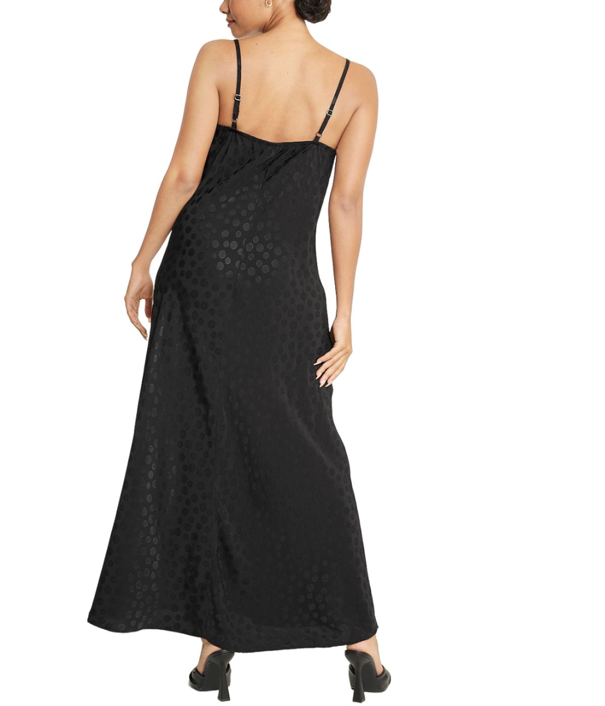 Tonal Patterned Charmeuse Dress-Feelings Star