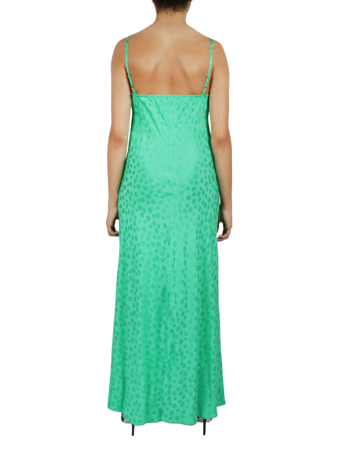 Tonal Patterned Charmeuse Dress-Feelings Star