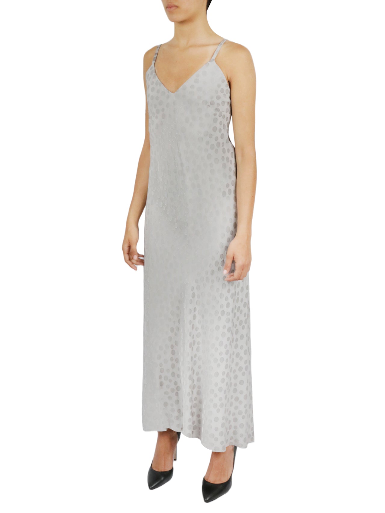 Tonal Patterned Charmeuse Dress-Feelings Star