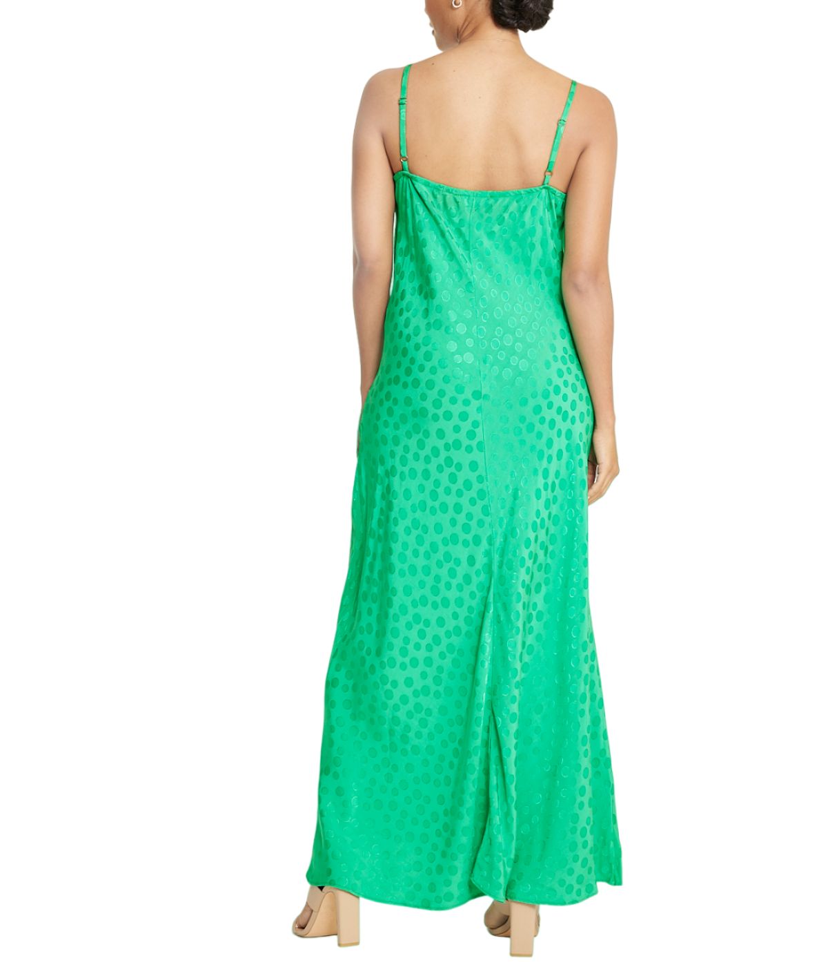 Tonal Patterned Charmeuse Dress-Feelings Star