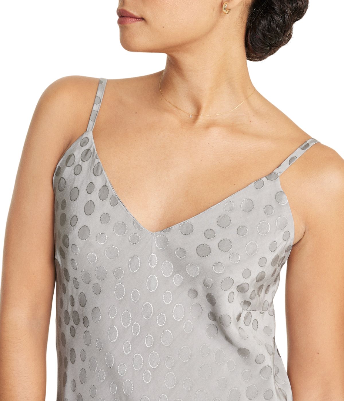 Tonal Patterned Charmeuse Dress-Feelings Star