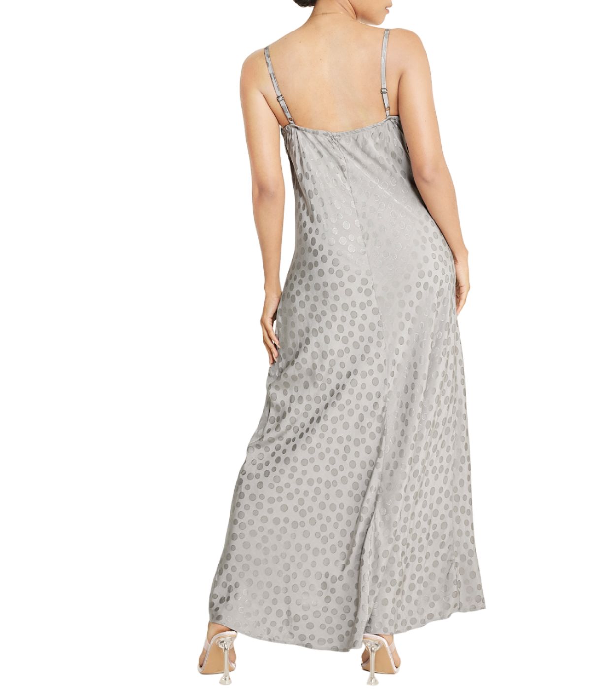 Tonal Patterned Charmeuse Dress-Feelings Star