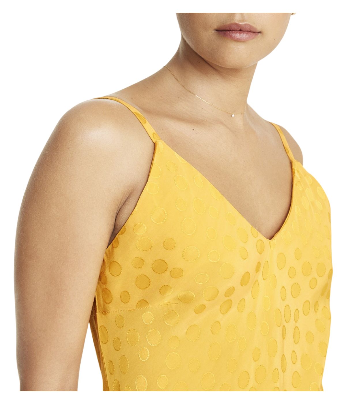 Tonal Patterned Charmeuse Dress-Feelings Star