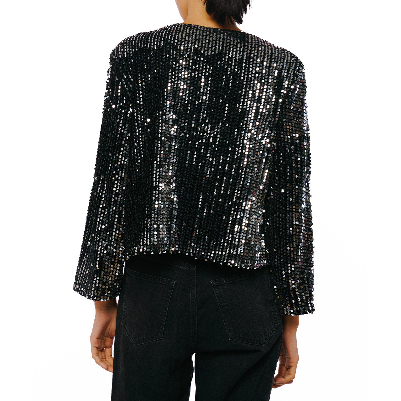 Umera Velvet Sequin Jacket-Feelings Star