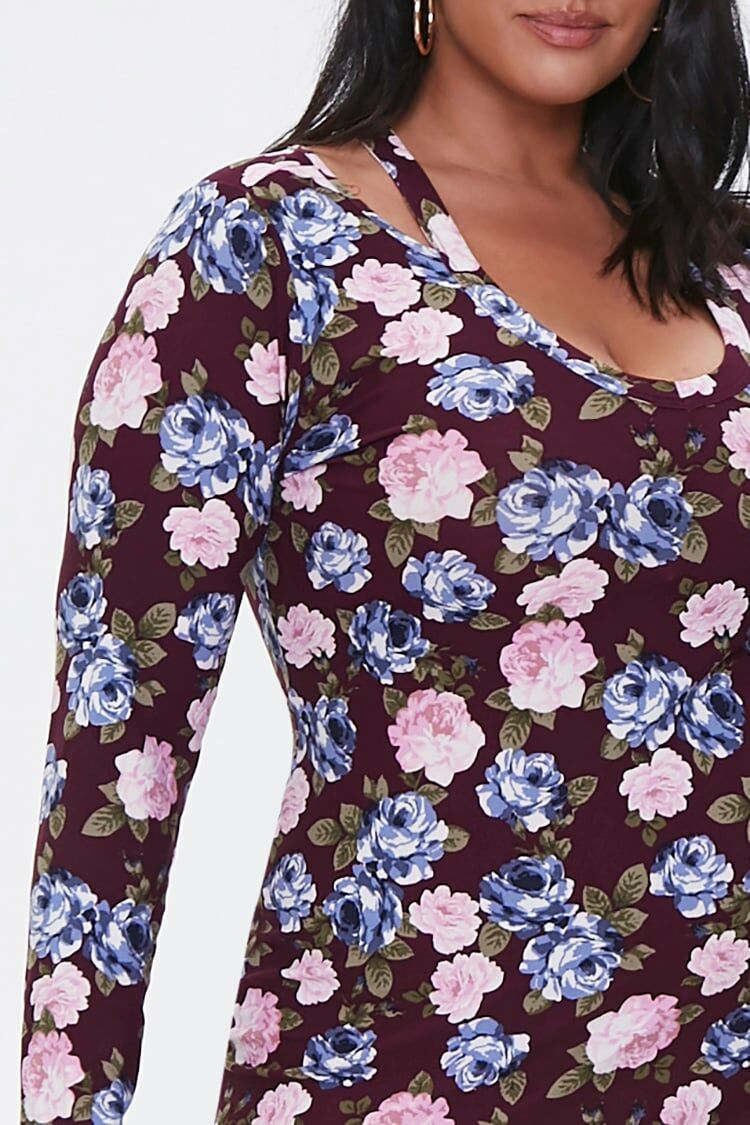 Plus Size Cutout Bodycon Dress-Feelings Star