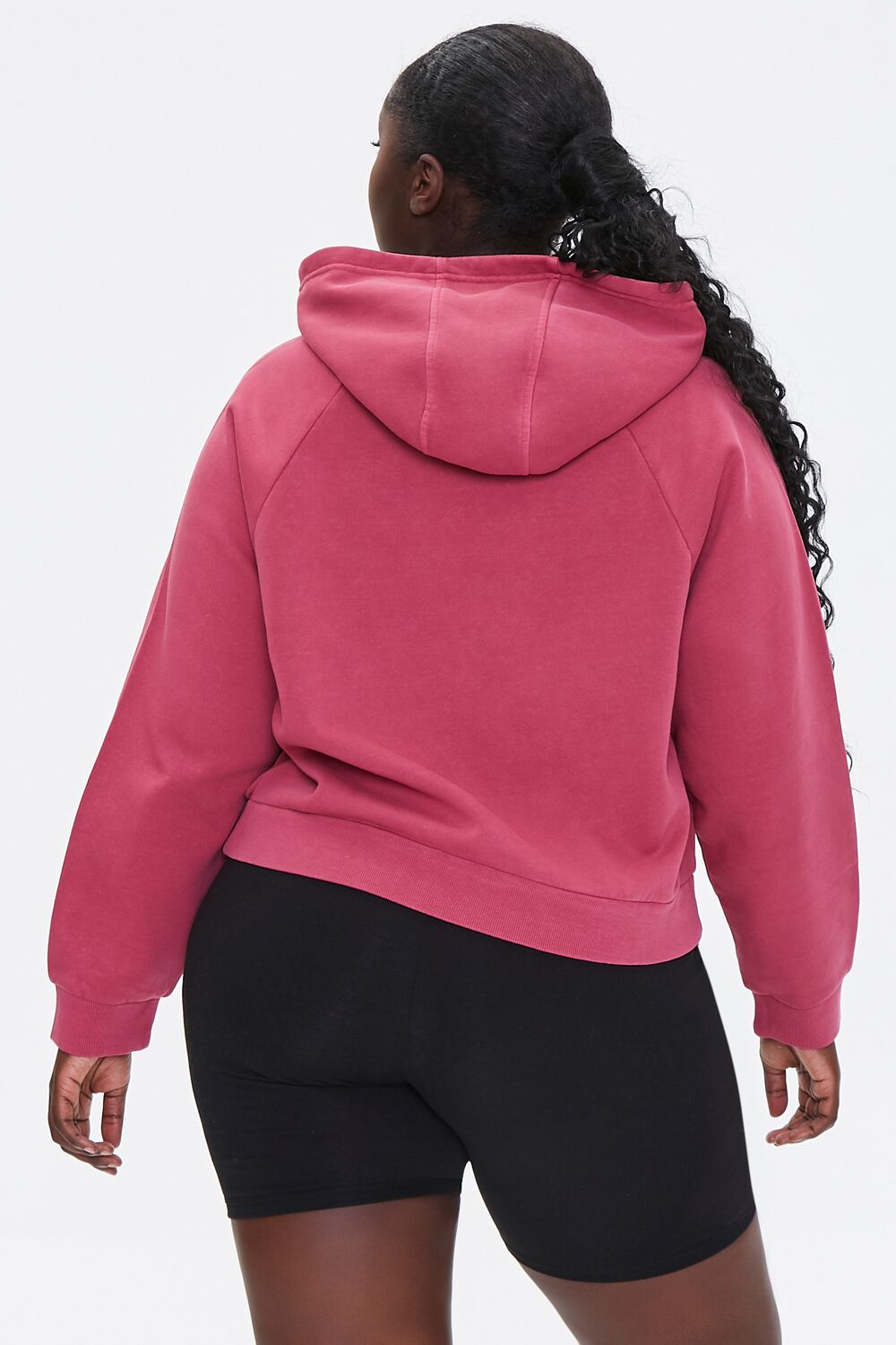 Plus Size Fleece Hoodie-Feelings Star