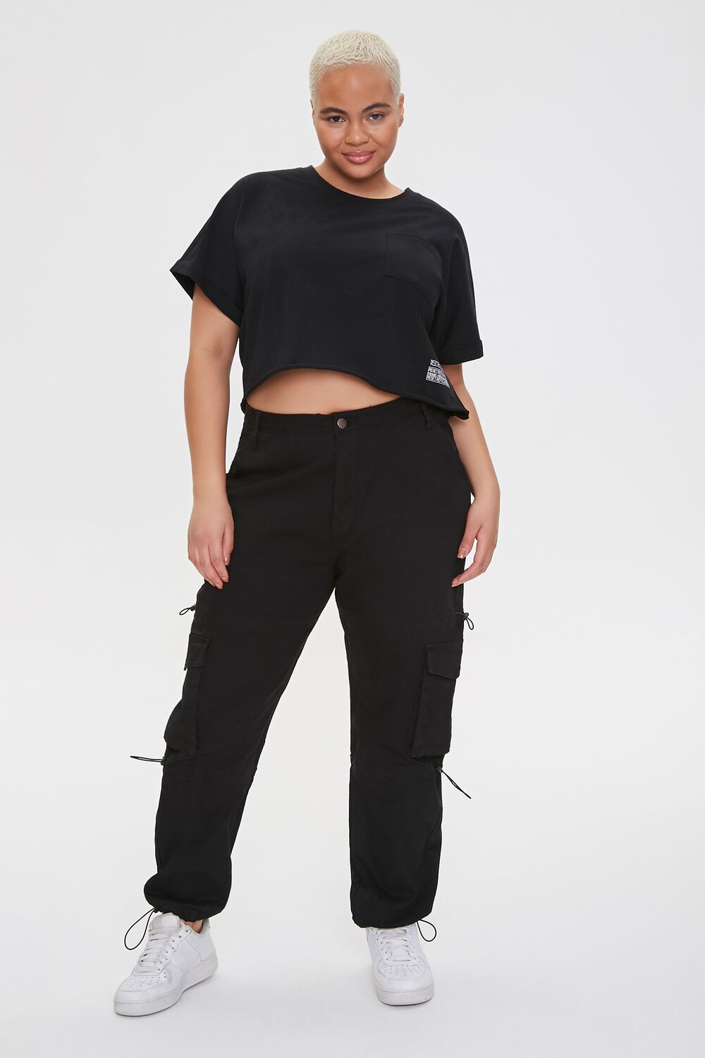 Plus Size Active Pocket Tee-Feelings Star