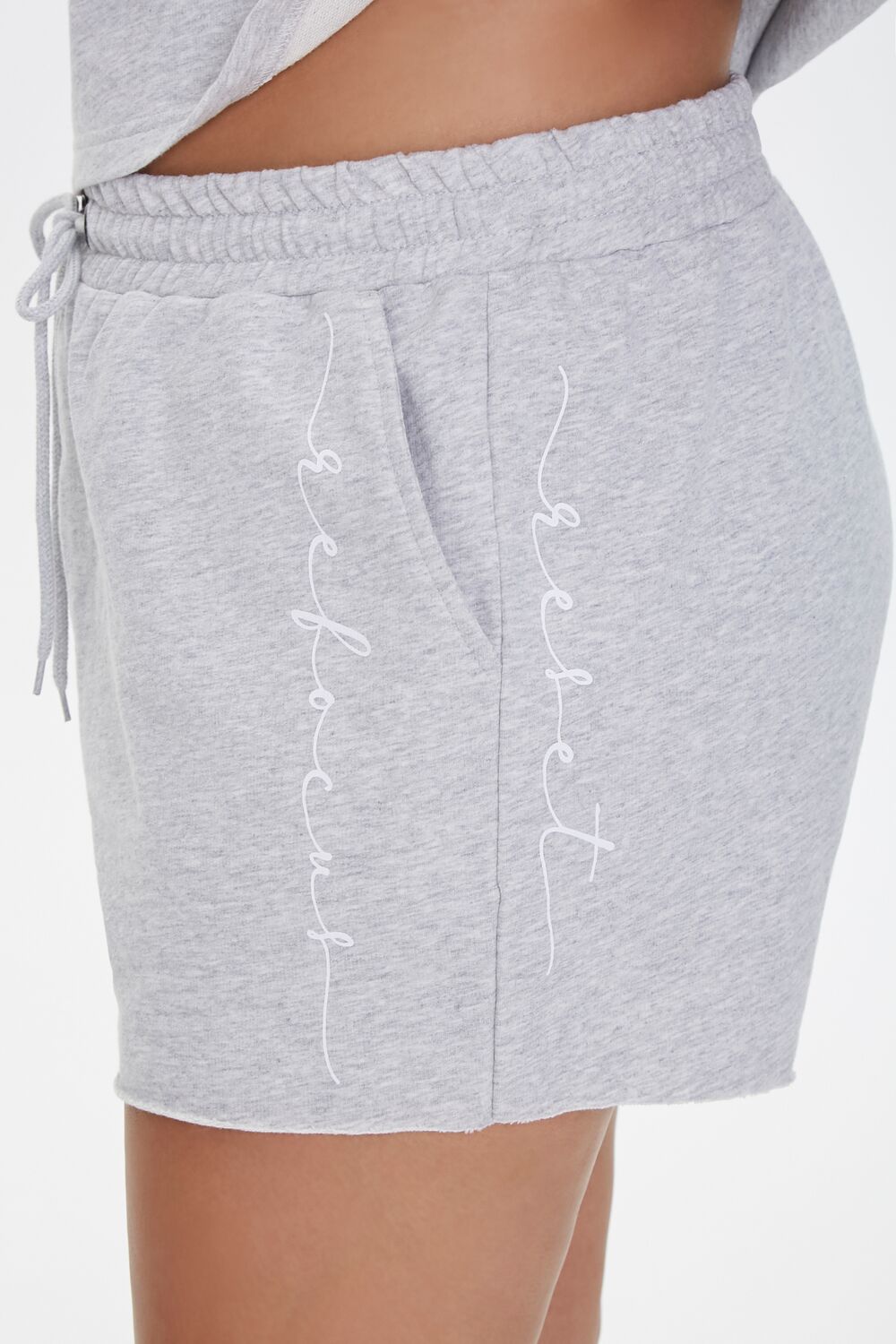 Plus Size Active Graphic Shorts-Feelings Star