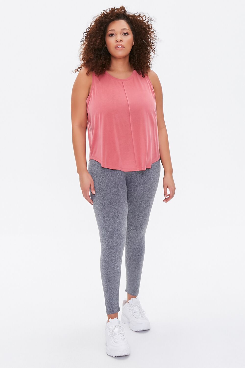 Plus Size Active Tank Top-Feelings Star