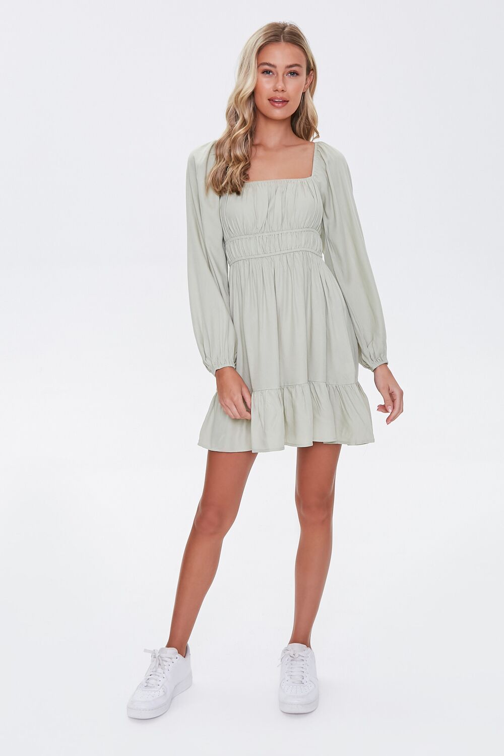 Peasant Mini Dress-Feelings Star