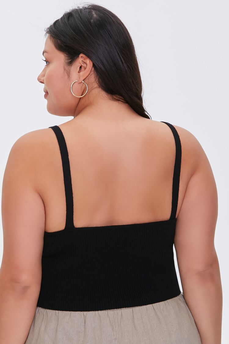 Plus Size Sweater-Knit Cami-Feelings Star