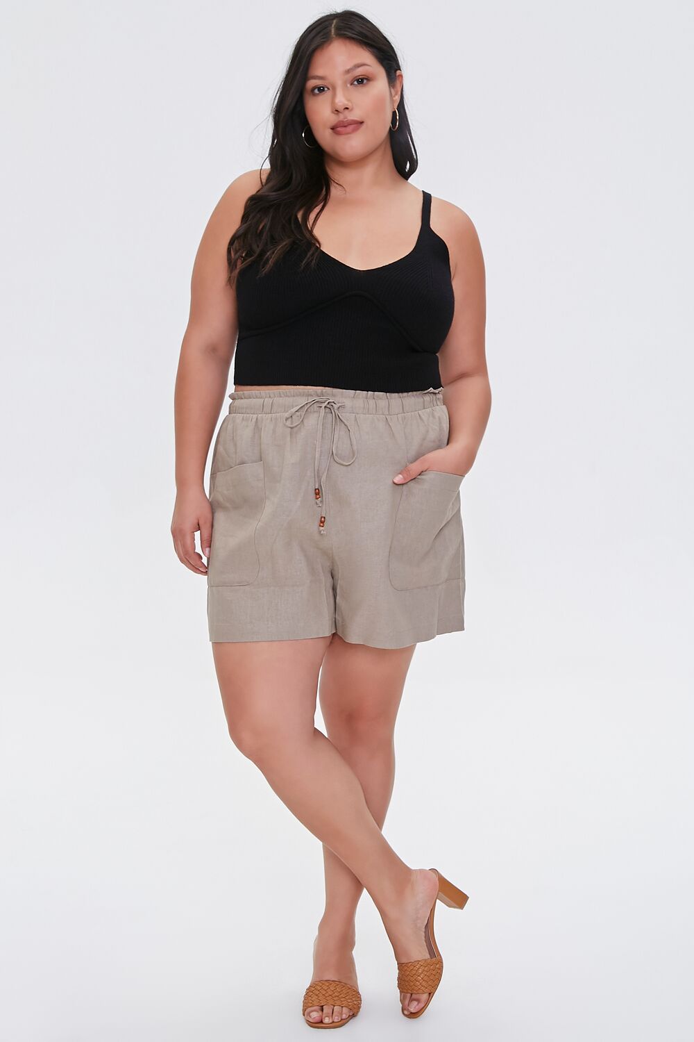 Plus Size Sweater-Knit Cami-Feelings Star