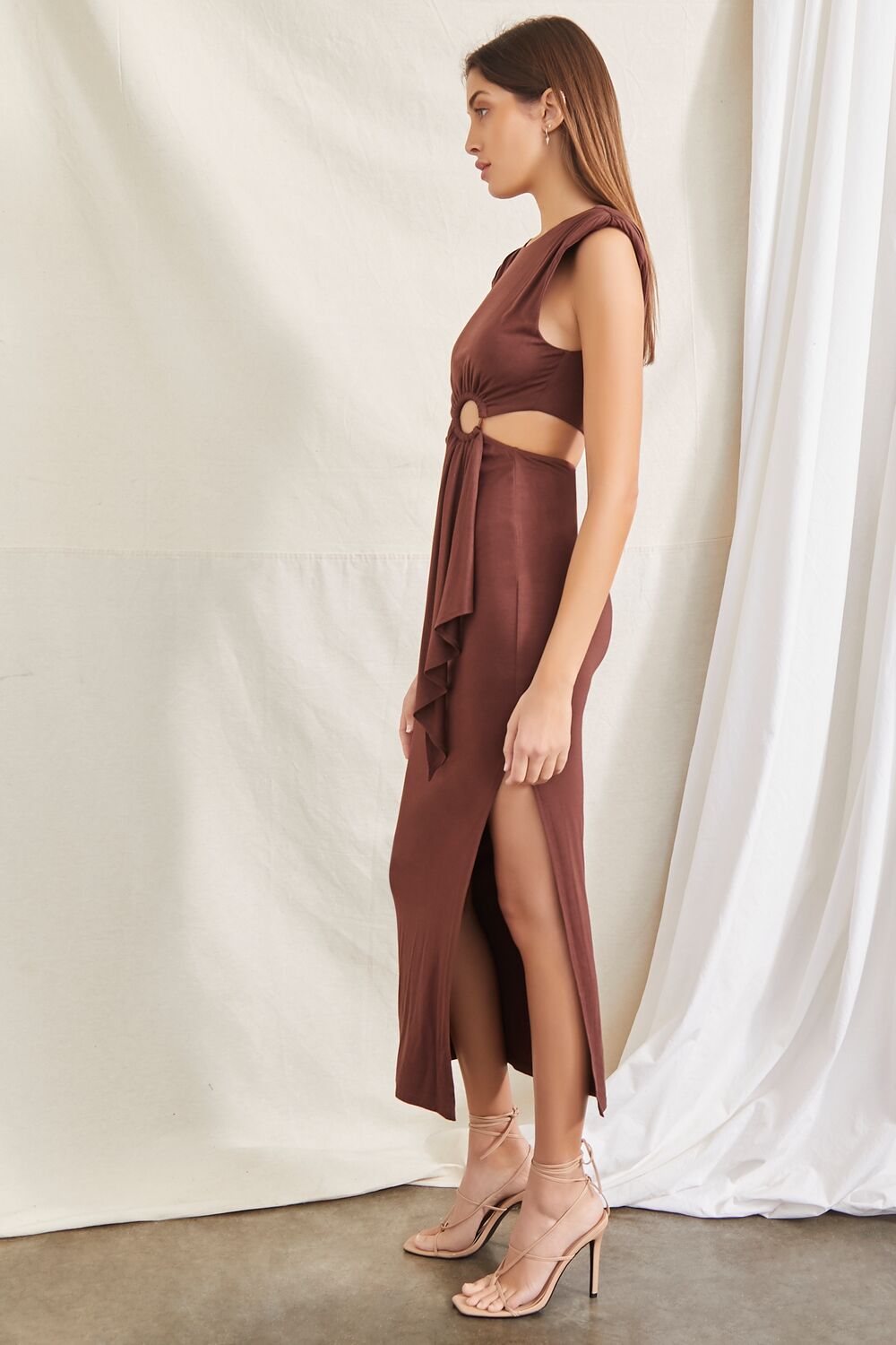 O-Ring Cutout Maxi Dress-Feelings Star