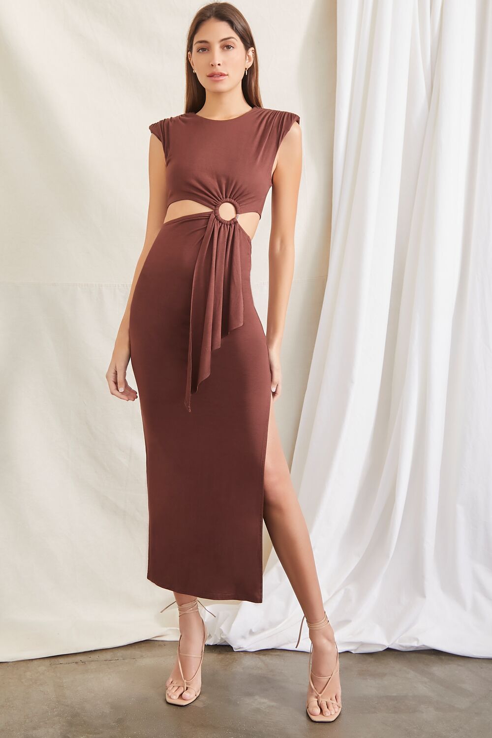 O-Ring Cutout Maxi Dress-Feelings Star