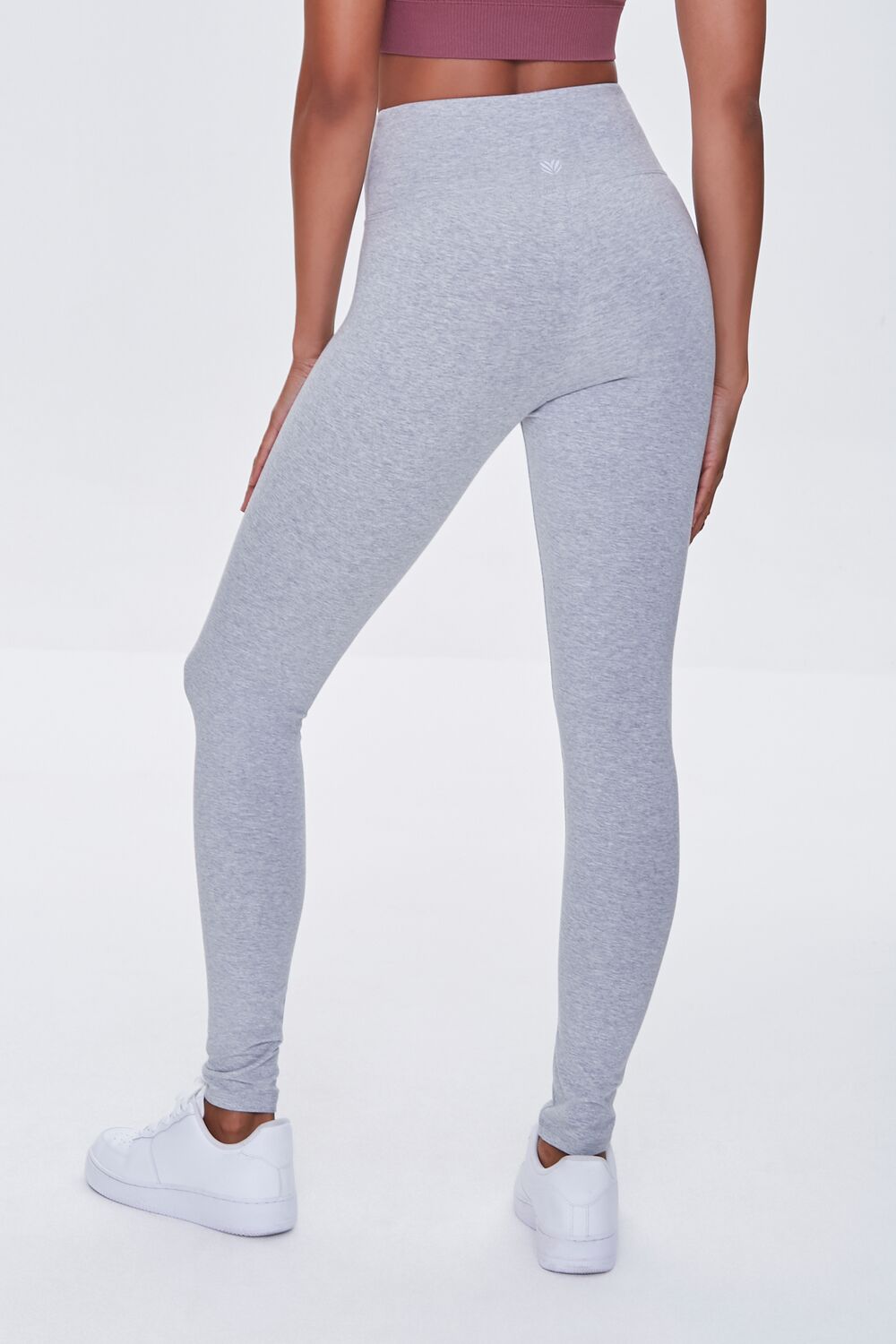Active Heathered Leggings-Feelings Star
