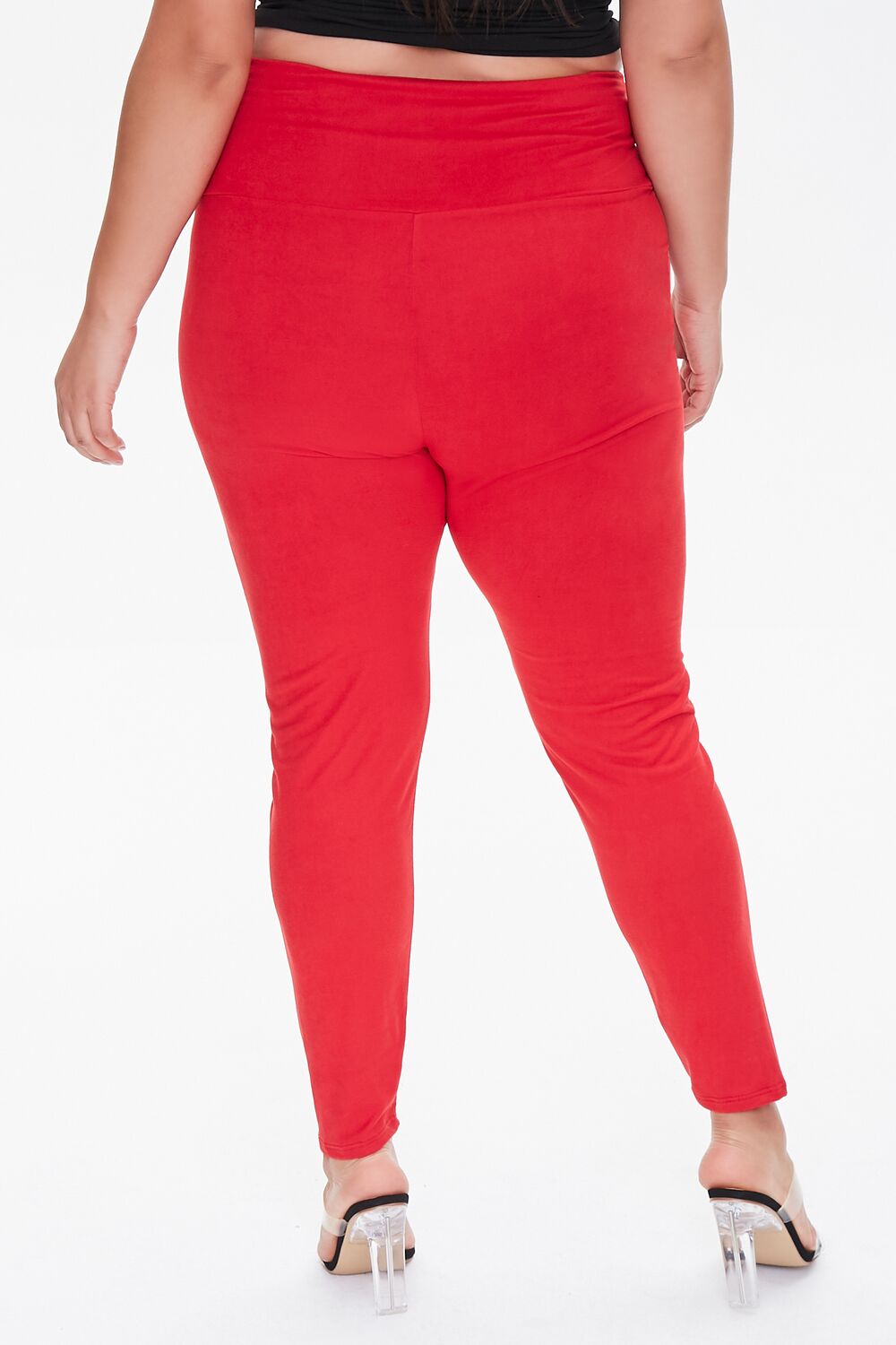 Plus Size Drawstring Leggings-Feelings Star