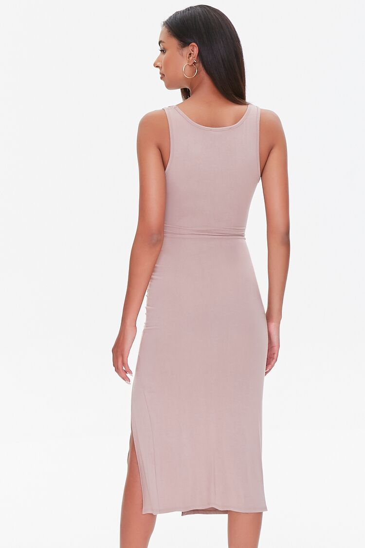 Ruched Drawstring Midi Dress-Feelings Star