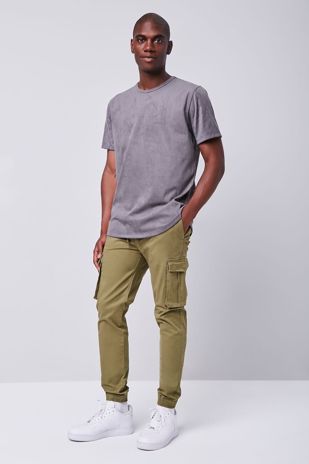 Twill Drawstring Cargo Pants-Feelings Star