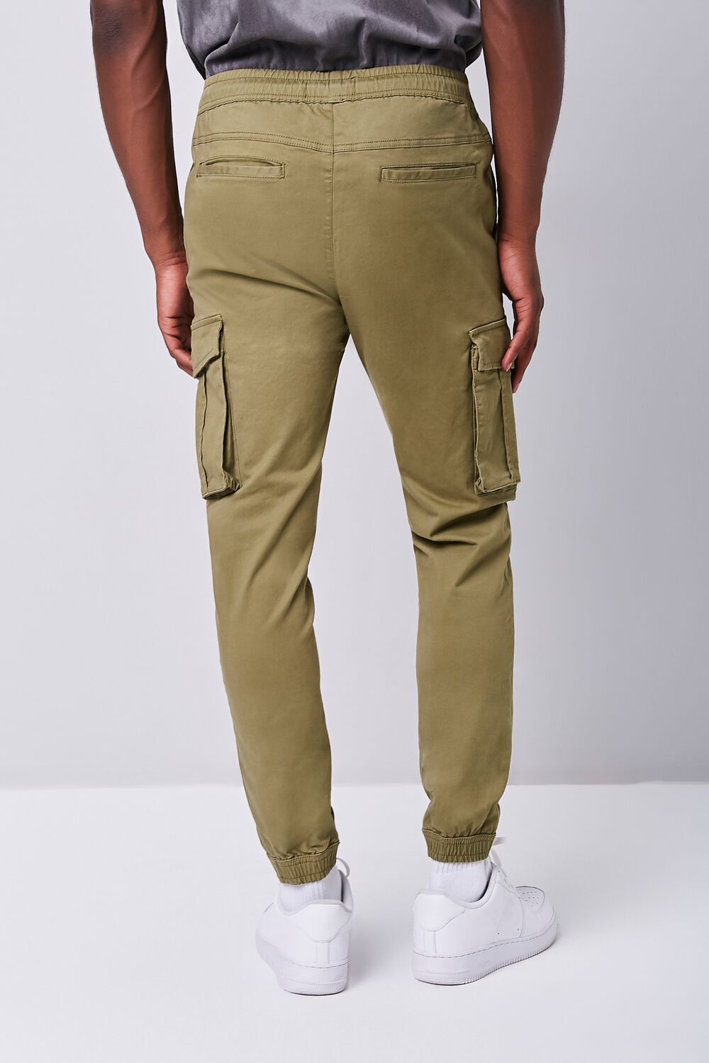 Twill Drawstring Cargo Pants-Feelings Star
