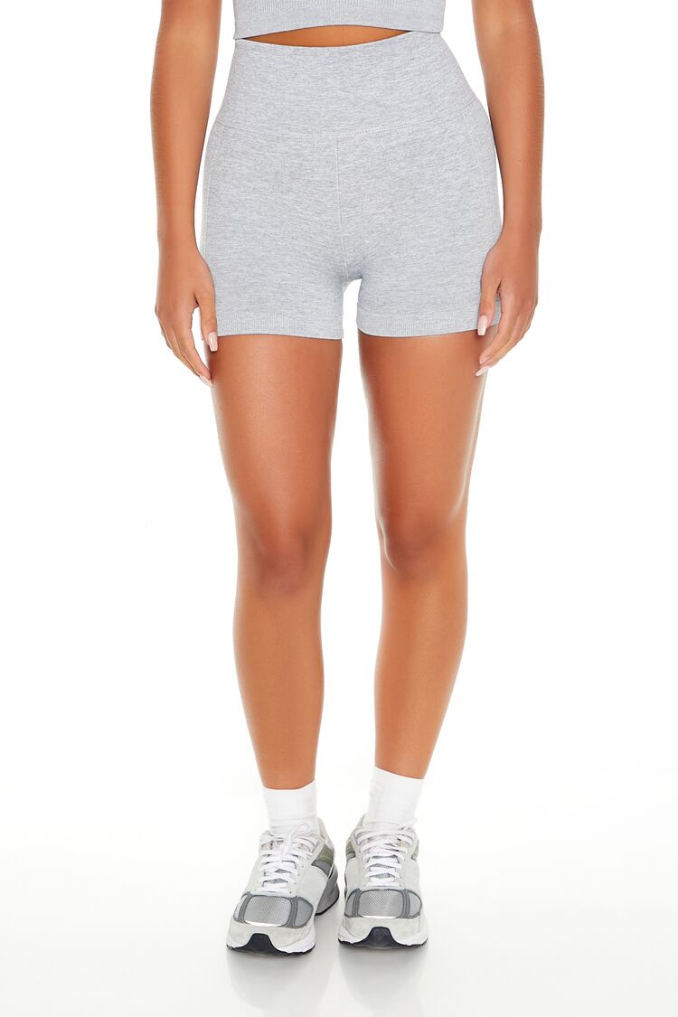 Active Seamless High-Rise Shorts-Feelings Star