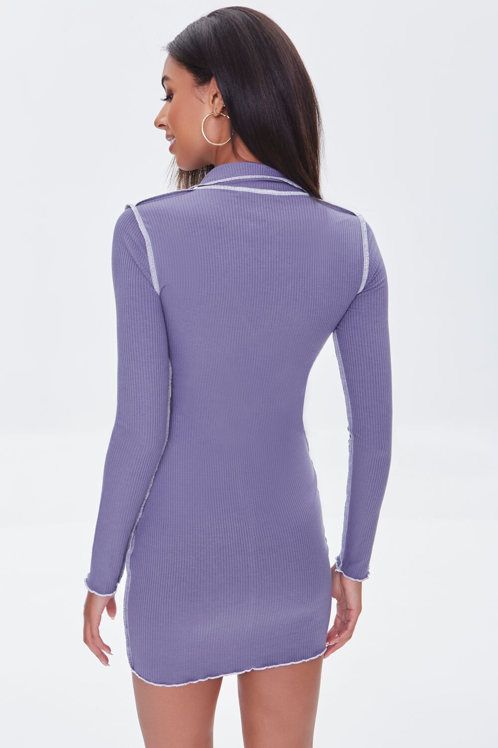 Ribbed Mini Bodycon Dress-Feelings Star