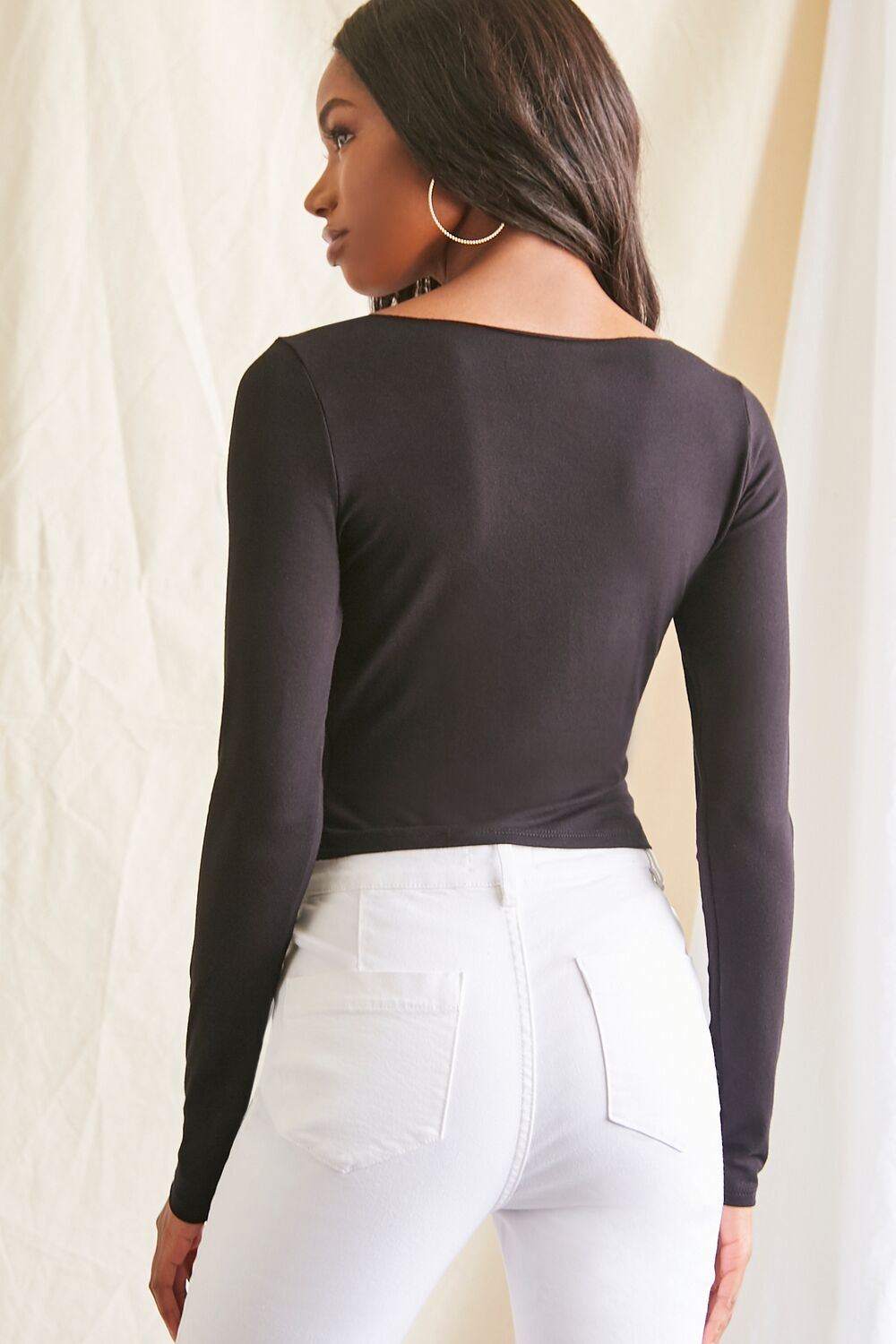 Asymmetrical Buttoned Top-Feelings Star
