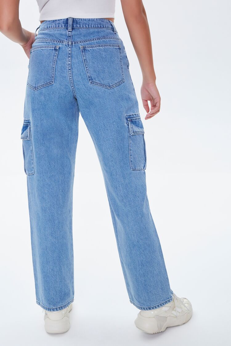 Cargo Straight-Leg Jeans-Feelings Star