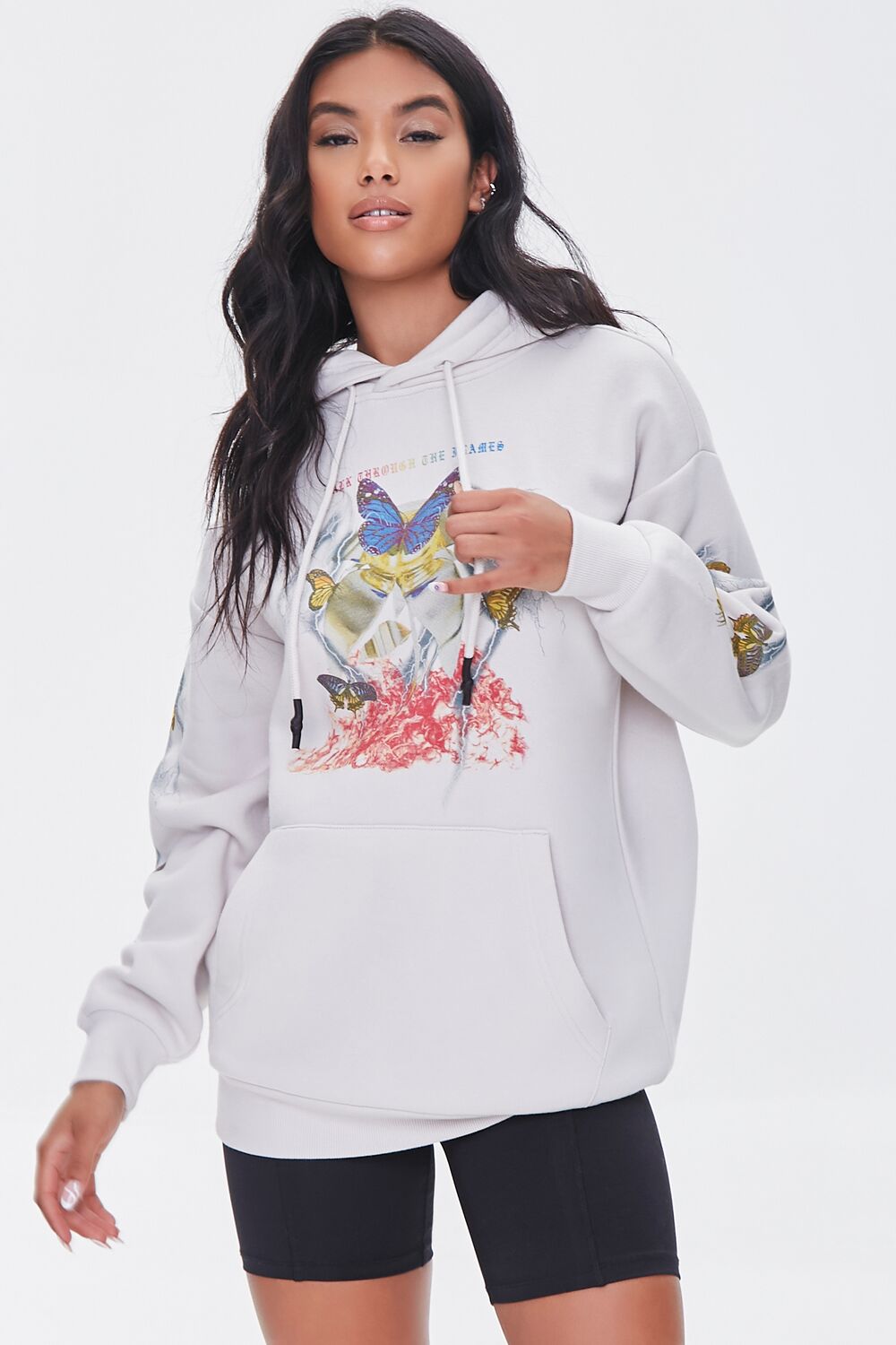Butterfly Lightning Graphic Hoodie-Feelings Star