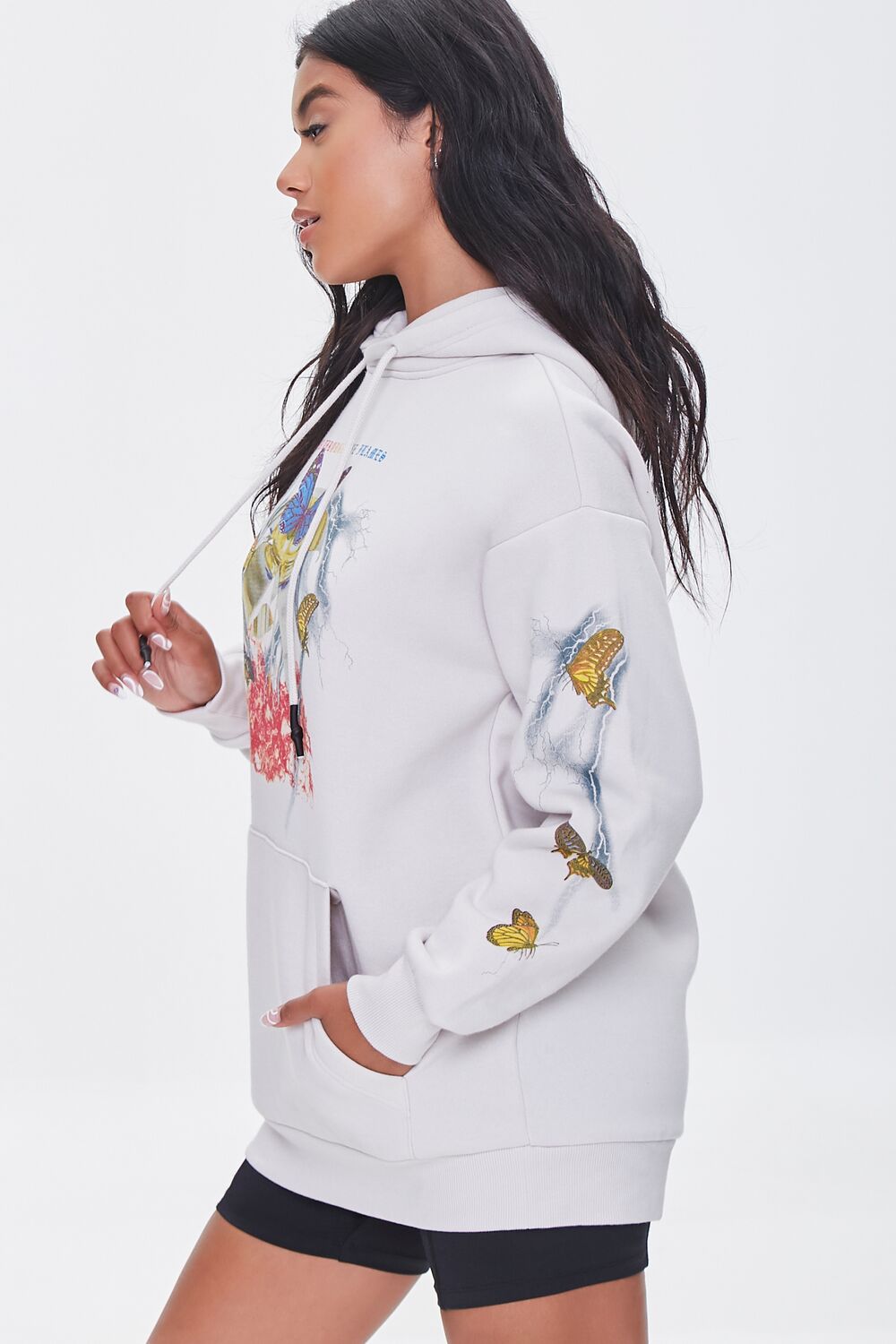 Butterfly Lightning Graphic Hoodie-Feelings Star