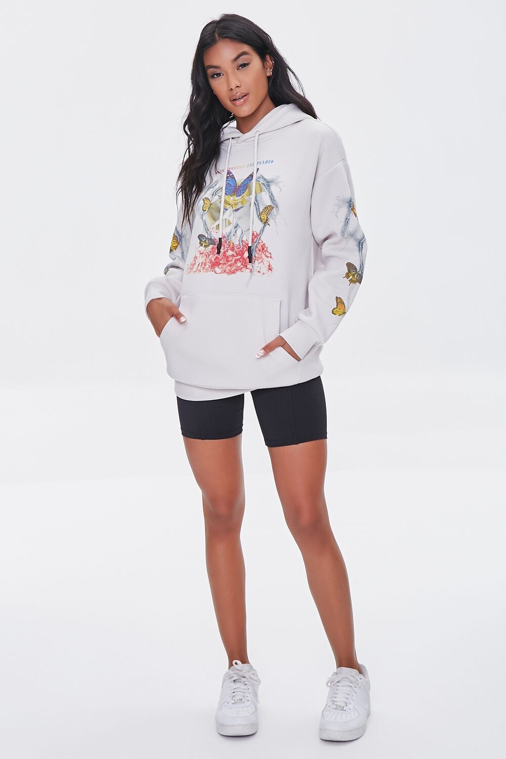 Butterfly Lightning Graphic Hoodie-Feelings Star