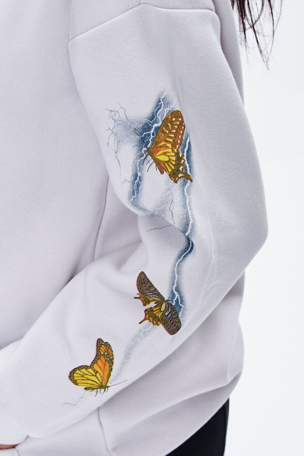 Butterfly Lightning Graphic Hoodie-Feelings Star