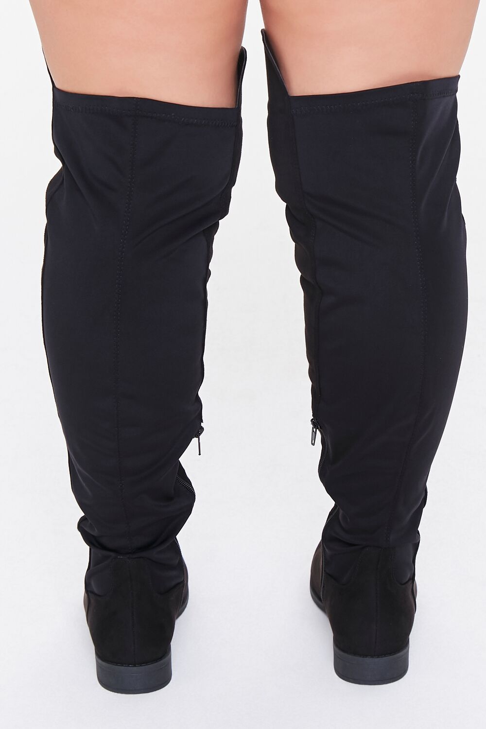 Thigh-High Faux Suede Boots (Wide)-Feelings Star