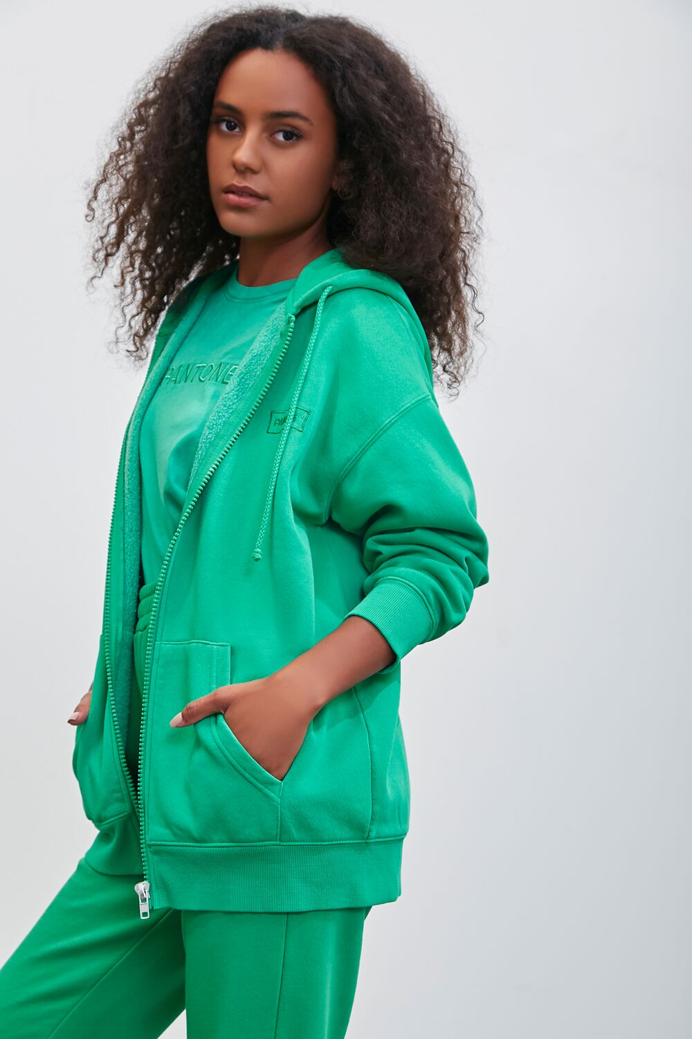 Pantone Zip-Up Hoodie-Feelings Star