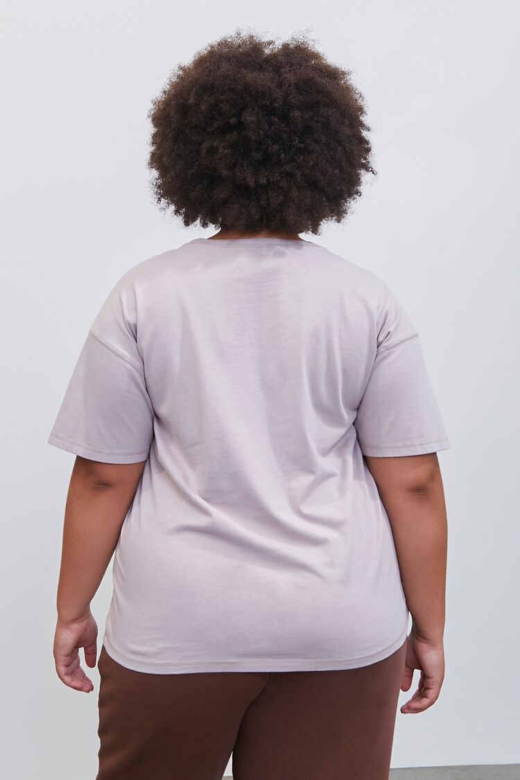 Plus Size Embroidered Pantone Crew Tee-Feelings Star