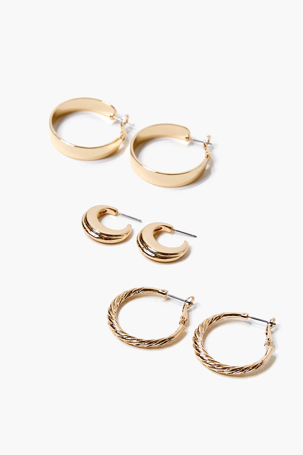 Twisted Hoop Earring Set-Feelings Star