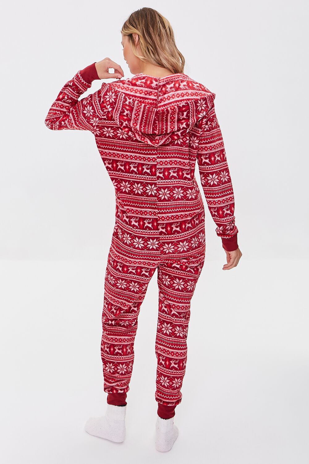 Fleece Fair Isle Pajama One-Piece-Feelings Star