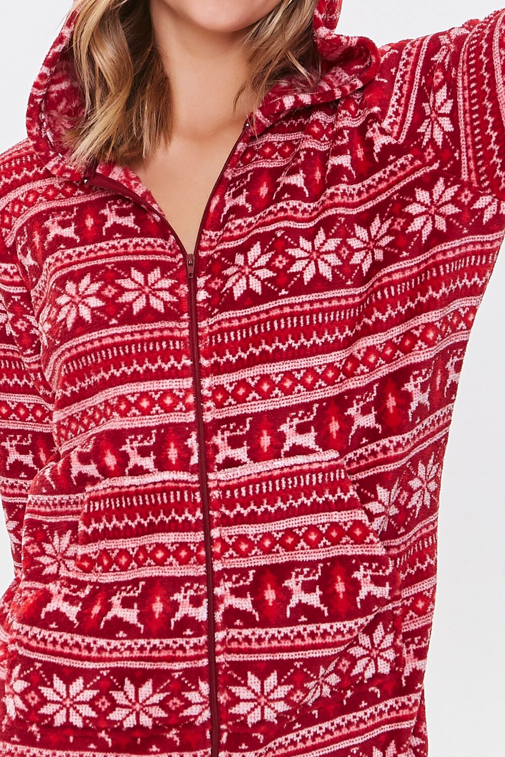 Fleece Fair Isle Pajama One-Piece-Feelings Star