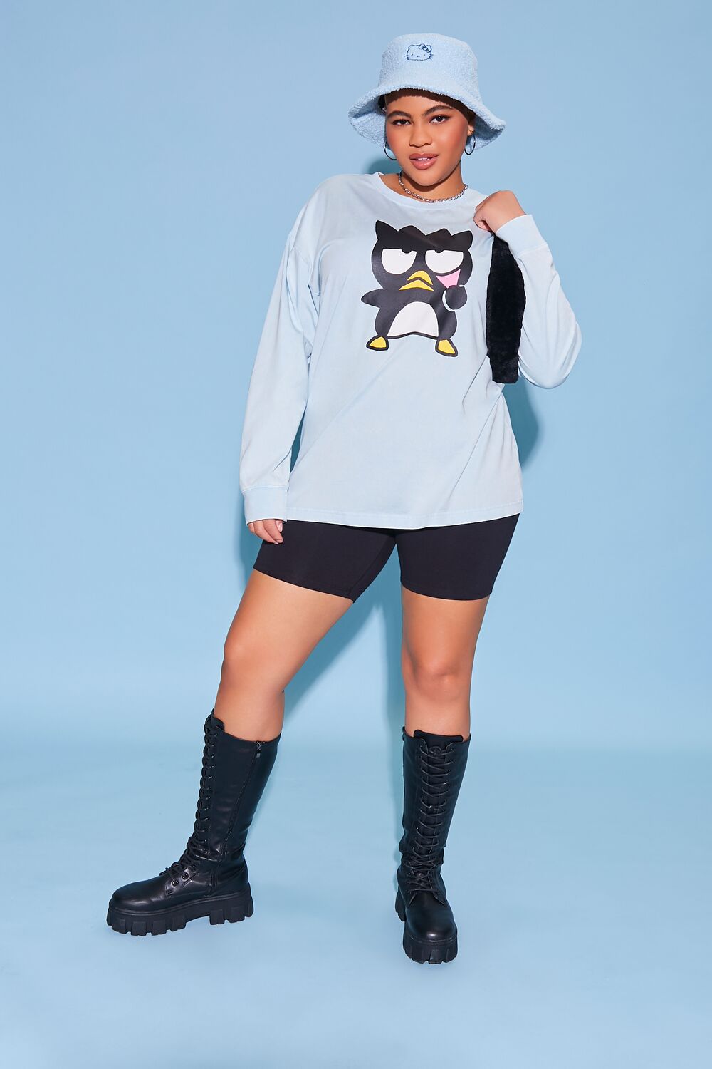 Plus Size Badtz-Maru Long-Sleeve Tee-Feelings Star