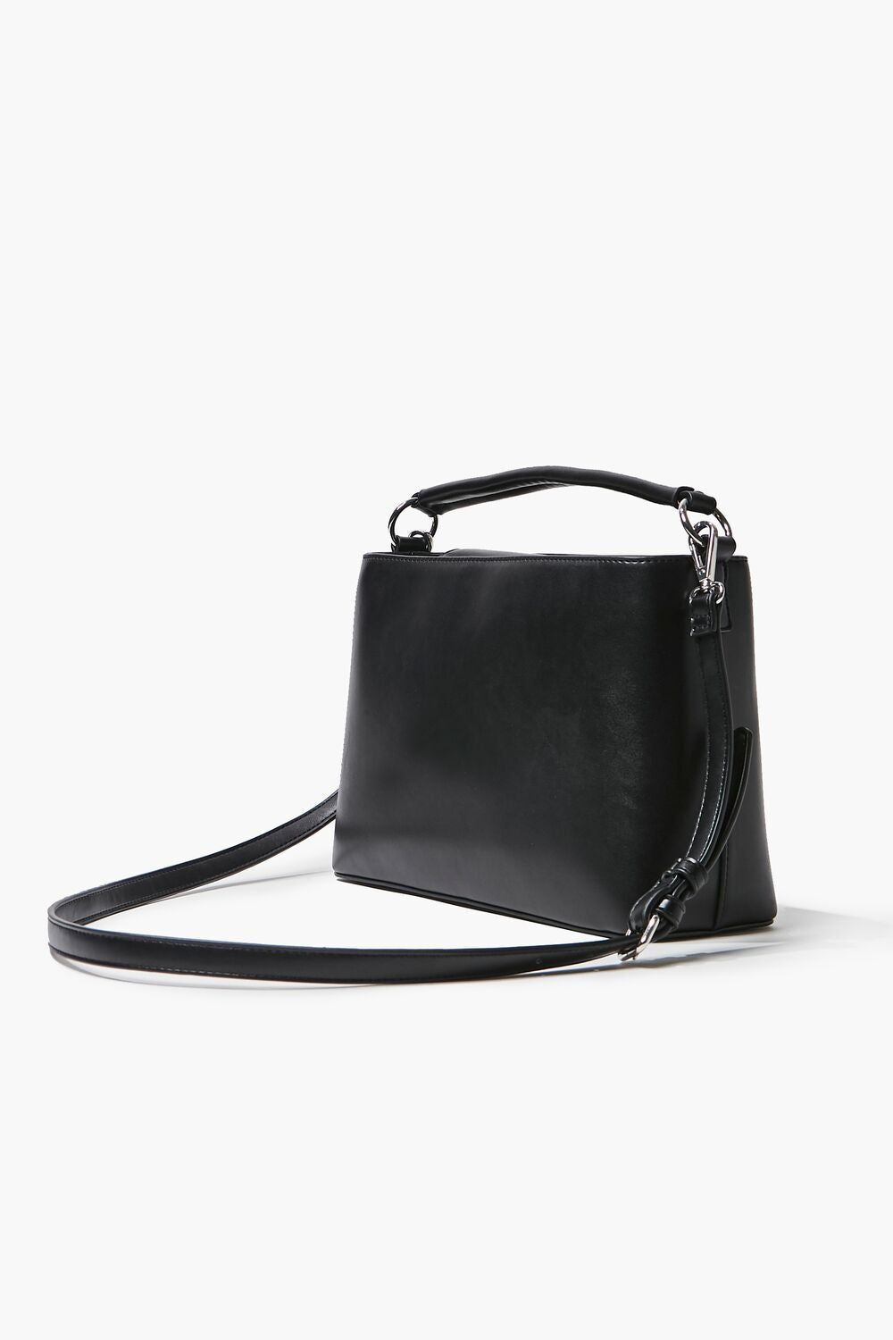 Structured Faux Leather Satchel-Feelings Star