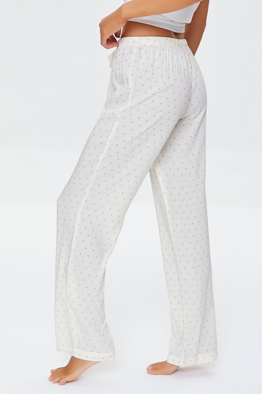 Star Print Pajama Pants-Feelings Star
