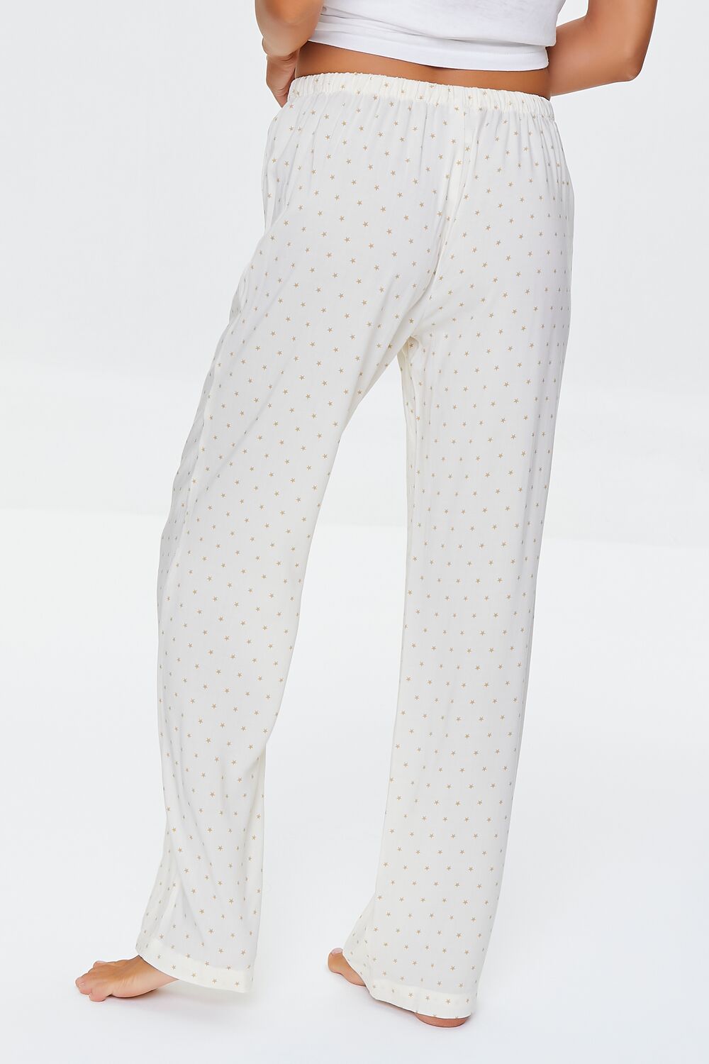Star Print Pajama Pants-Feelings Star