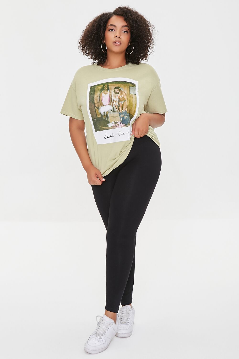 Plus Size Cheech & Chong Graphic Tee-Feelings Star