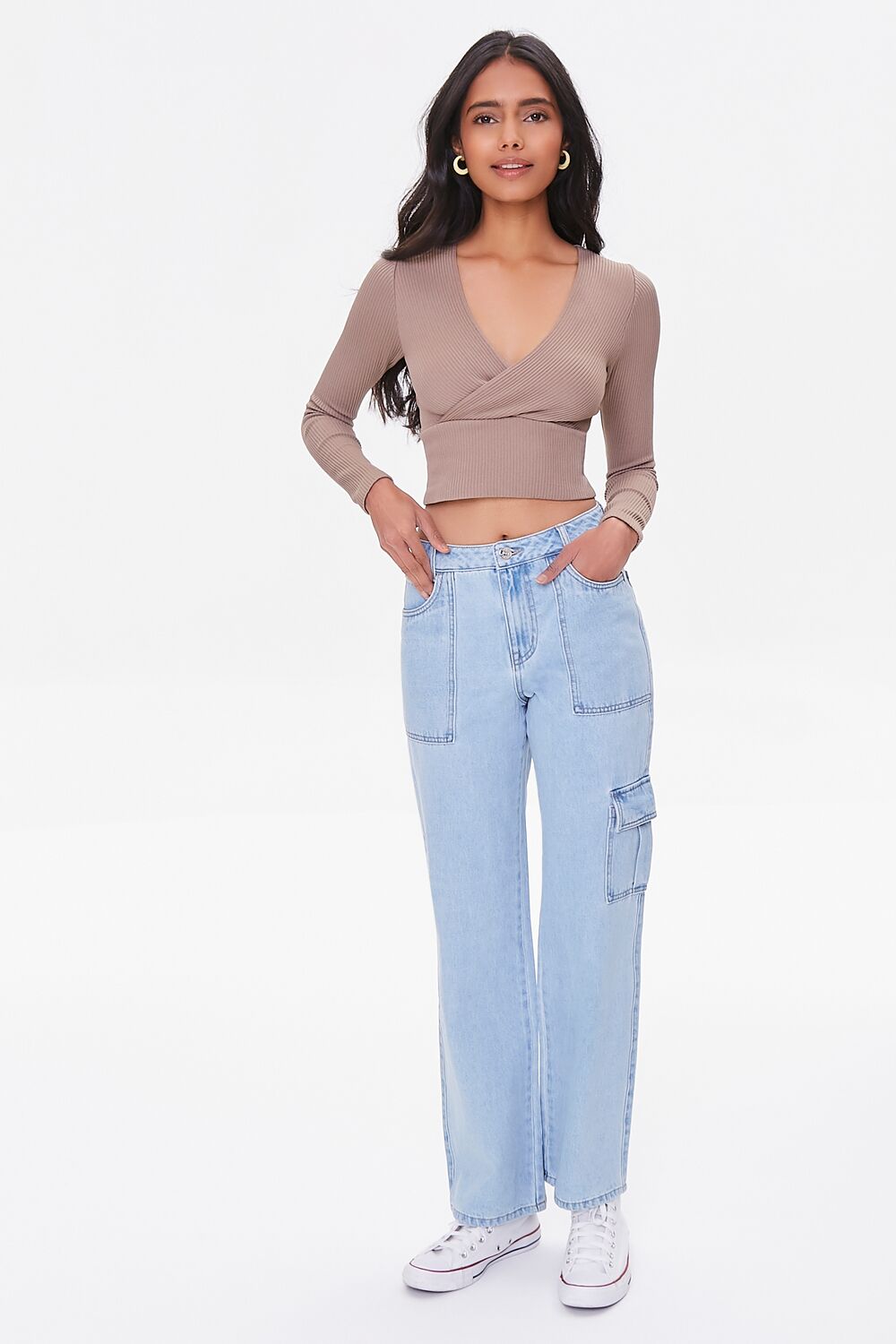 Straight-Leg Cargo Jeans-Feelings Star