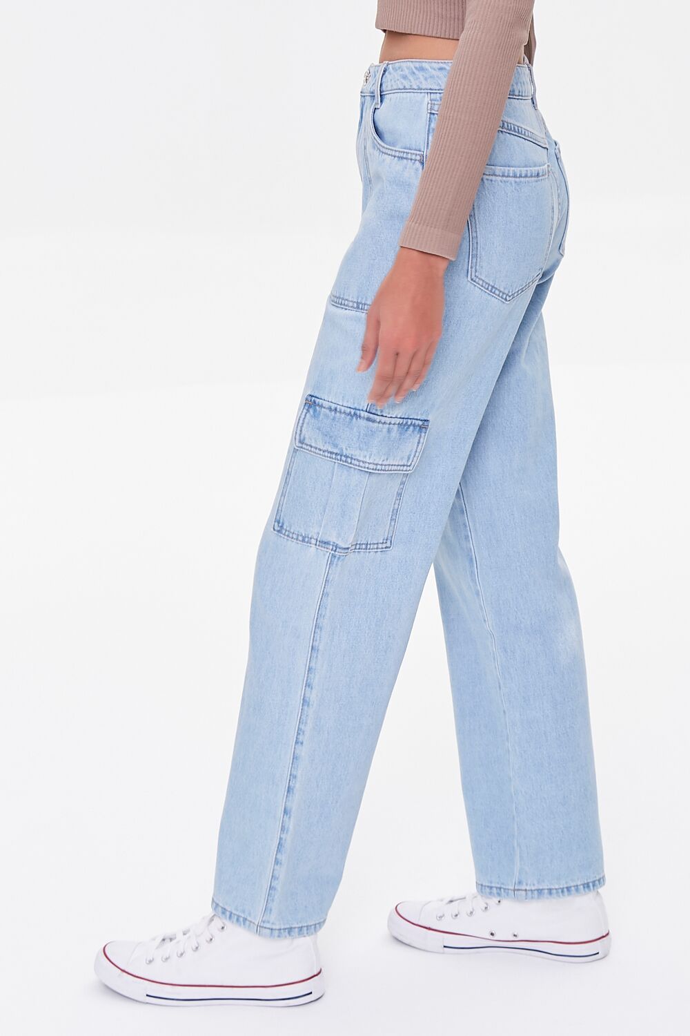 Straight-Leg Cargo Jeans-Feelings Star