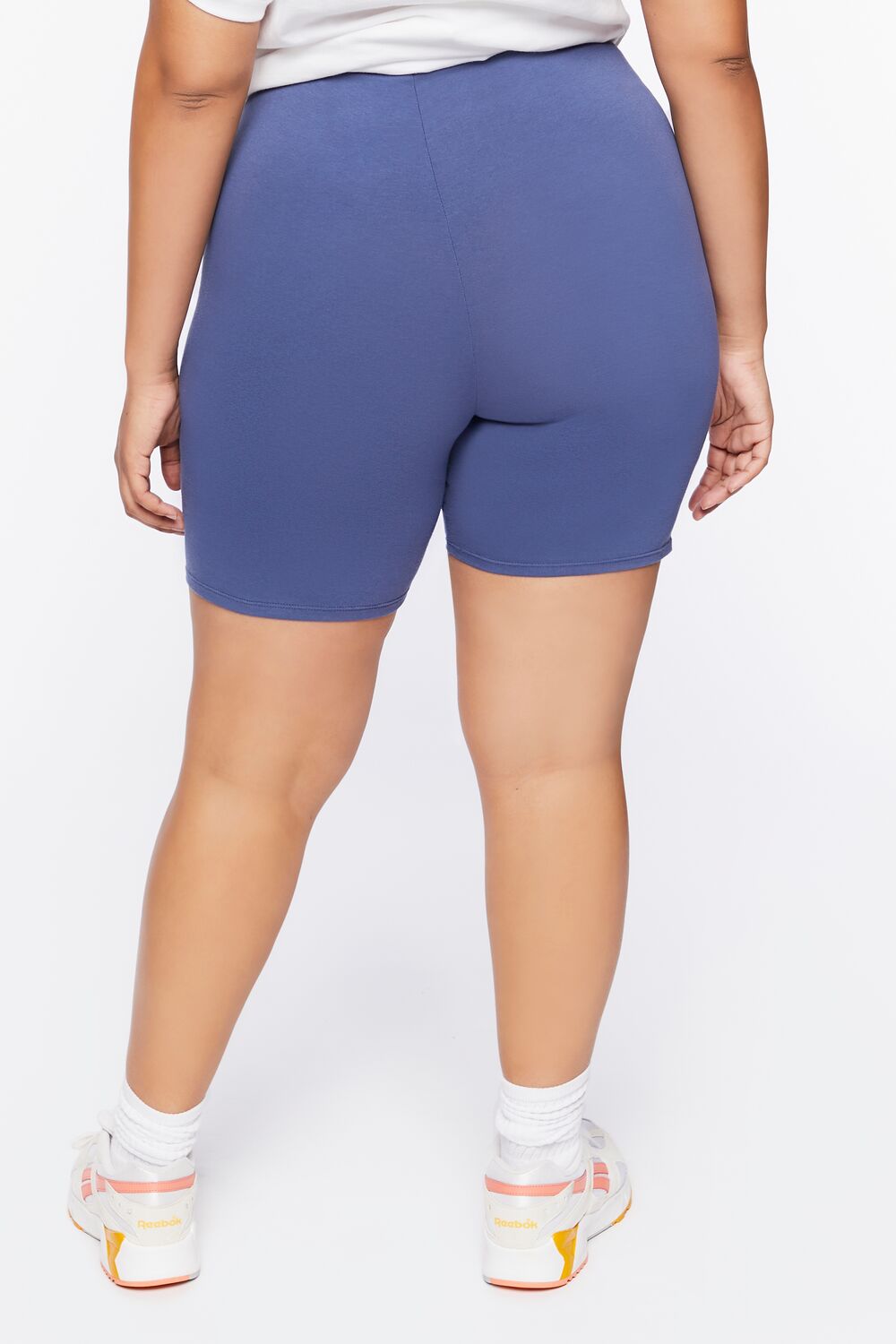 Plus Size Basic Organically Grown Cotton Shorts-Feelings Star